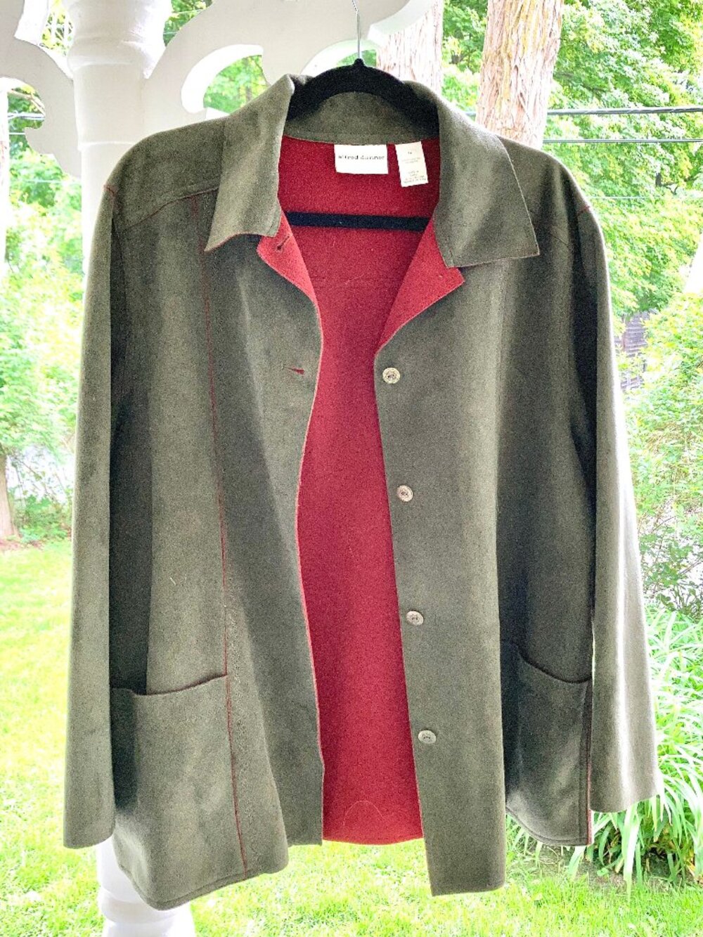 Alfred Dunner Tyrolean Faux Suede Jacket